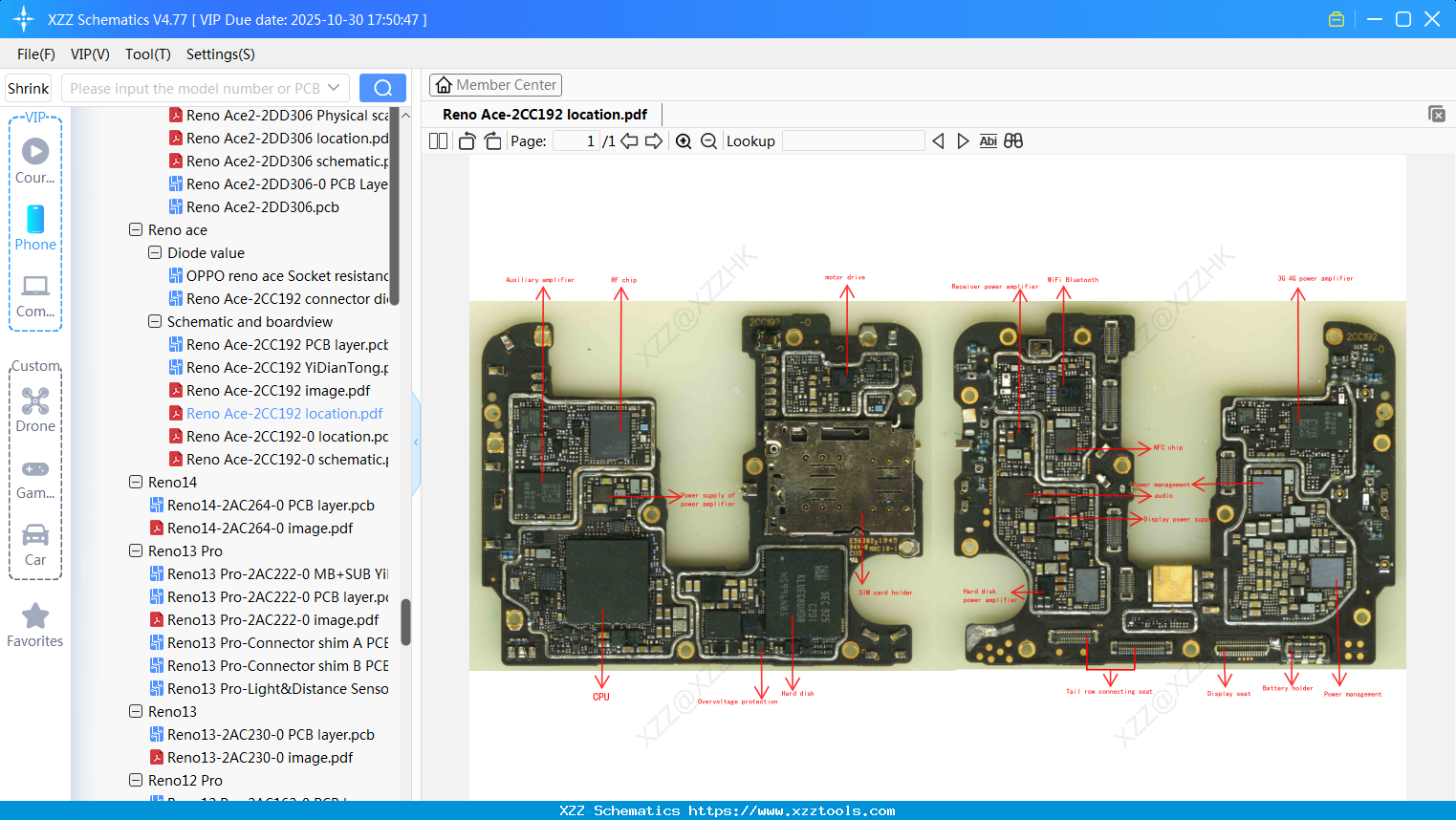 OPPO Reno Ace-2CC192 Location